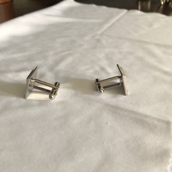Silver cufflinks for men - Picture 2 of 3